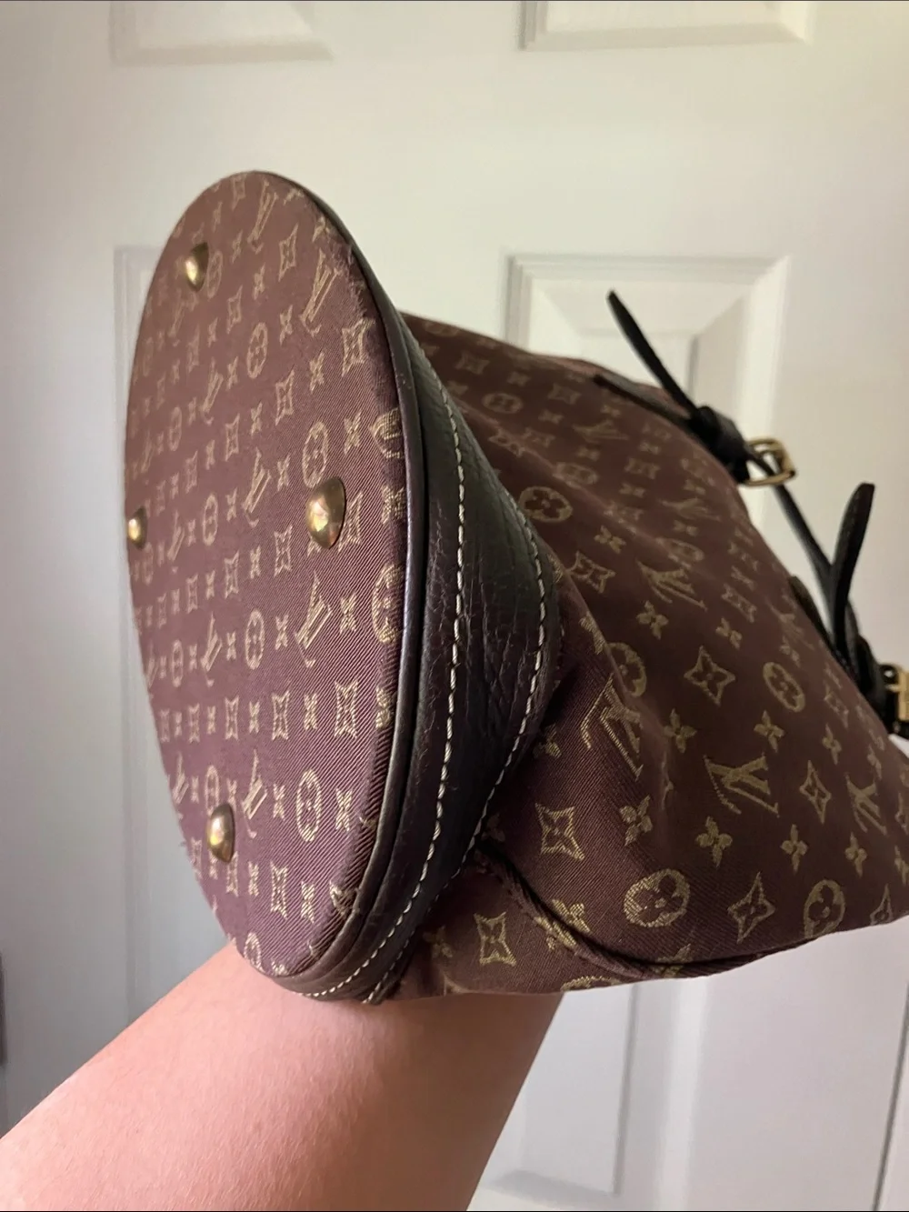 Louis Vuitton Monogram PM Mini Lin Bucket with Detachable Pouch